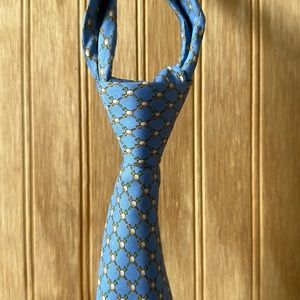 Salvatore Ferragamo - Blue with Yellow and Green Tees with Golf Ball Tie